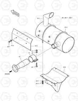 1120 MUFFLER SOLAR 170W-V, Doosan