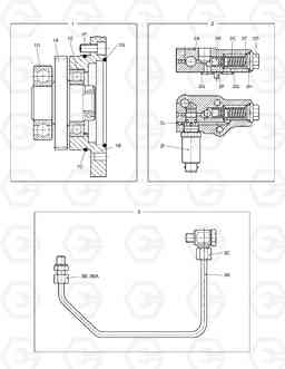 4104 MAIN PUMP - COVER & HYD. LINE SOLAR 170W-V, Doosan