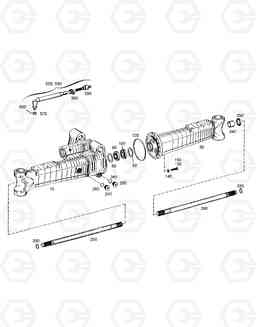 4580 AXLE CASING-FRONT AXLE SOLAR 170W-V, Doosan