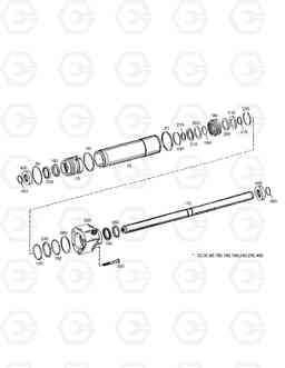 4610 STEERING GEAR-FRONT AXLE SOLAR 170W-V, Doosan
