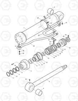 4630 BOOM CYLINDER(R.H)-LOCK VALVE SOLAR 170W-V, Doosan