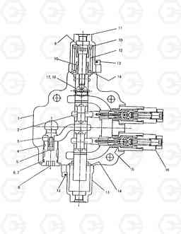 4650 CONTROL VALVE-ARTI.BOOM SOLAR 170W-V, Doosan