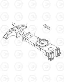 6180 CHASSIS FRAME-OUTRIGGER(BOLTING) SOLAR 170W-V, Doosan