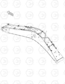 7285 BOOM PIPING-ONE & TWO WAY SOLAR 170W-V, Doosan