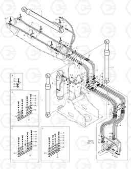 7370 FRONT PIPING-ARTI.BOOM SOLAR 170W-V, Doosan