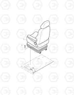 1411 SEAT ASS'Y-EXCEPT EUROPE & U.S.A SOLAR 250LC-V, Doosan