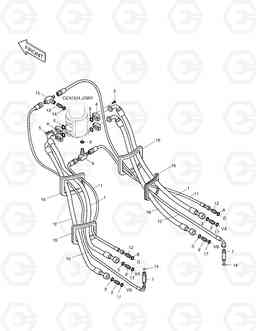 2190 TRAVEL PIPING SOLAR 250LC-V, Doosan