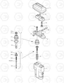 4205 PEDAL VALVE-BREAKER SOLAR 250LC-V, Doosan