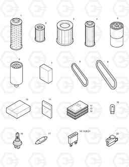 5110 SPARE PARTS SOLAR 250LC-V, Doosan