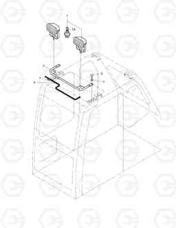 6120 CABIN LAMP ASS'Y SOLAR 250LC-V, Doosan