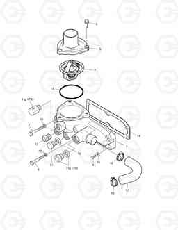 011 THERMOSTAT SOLAR 170LC-V, Doosan