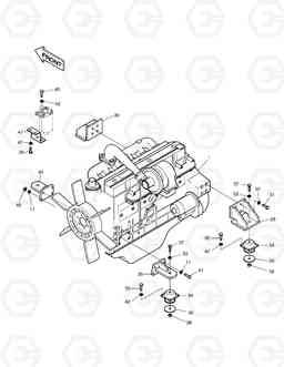 1110 ENGINE MOUNTING SOLAR 170LC-V, Doosan