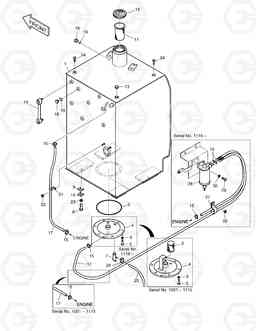 1180 FUEL TANK SOLAR 170LC-V, Doosan