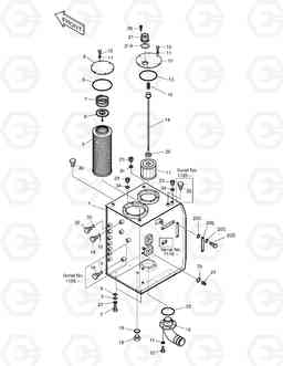 1190 OIL TANK SOLAR 170LC-V, Doosan