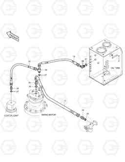 1230 OIL COOLER PIPING(3) SOLAR 170LC-V, Doosan