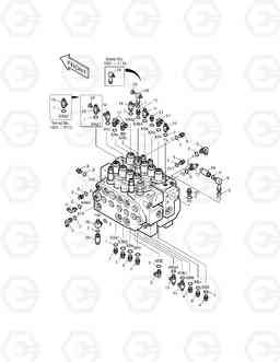 1360 PILOT PIPING-CONTROL VALVE SUB. SOLAR 170LC-V, Doosan