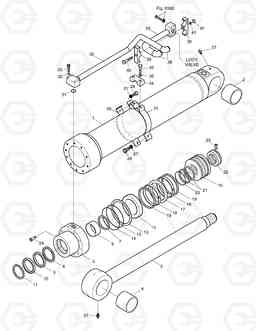 4330 BOOM CYLINDER(LH)-L/V FOR ARTI.BOOM SOLAR 170LC-V, Doosan