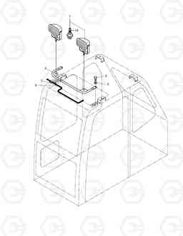 6100 CABIN LAMP ASS'Y SOLAR 170LC-V, Doosan