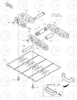 6320 TRACK SHOE ASS'Y-900G SOLAR 170LC-V, Doosan