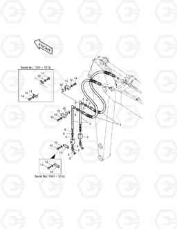 6410 ARM PIPING-ARM 3.1m(ONE & TWO WAY) SOLAR 170LC-V, Doosan