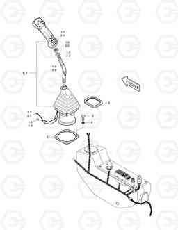 6480 REMOCON VALVE MOUNTING-5 SWITCH SOLAR 170LC-V, Doosan