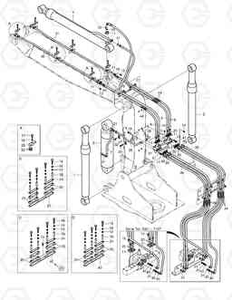 6540 FRONT PIPING-ARTI.BOOM SOLAR 170LC-V, Doosan