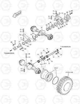 1160 AXLE & DRIVE SHAFT-OPT. MEGA200TC-III, Doosan