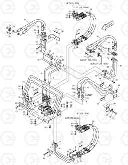 1215 CONTROL VALVE PIPING-2 SPOOL(STD.) MEGA200TC-III, Doosan