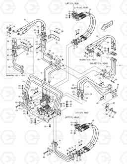 1220 CONTROL VALVE PIPING-3 SPOOL MEGA200TC-III, Doosan