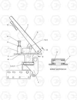 3480 PEDAL ASS'Y MEGA200TC-III, Doosan