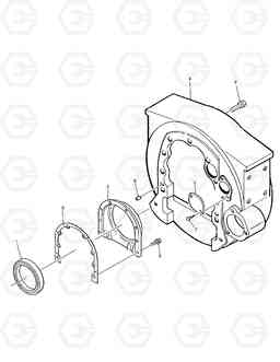 031 FLYWHEEL HOUSING MEGA 500-V (N14C 엔, Doosan