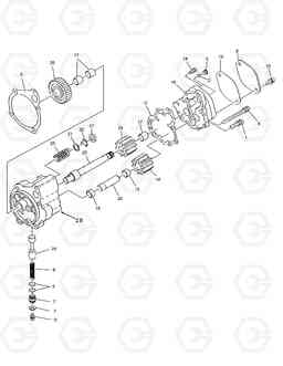 043 OIL PUMP MEGA 500-V (N14C 엔, Doosan