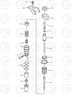 051 NOZZLE MEGA 500-V (N14C 엔, Doosan