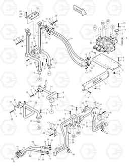 1180 CONTROL VALVE PIPING-3 SPOOL MEGA 500-V (N14C 엔, Doosan