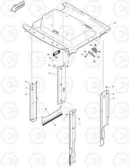 1320 SHEET ASS'Y MEGA 500-V (N14C 엔, Doosan