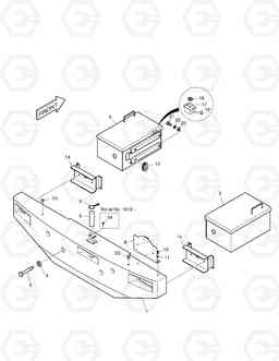 1380 COUNTER WEIGHT & BATTERY BOX MEGA 500-V (N14C 엔, Doosan