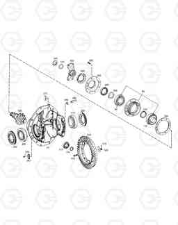 3350 DIFFERENTIAL CARRIER-REAR AXLE MEGA 500-V (N14C 엔, Doosan