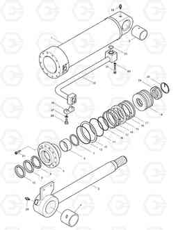 3510 BUCKET CYLINDER-R.H MEGA 500-V (N14C 엔, Doosan