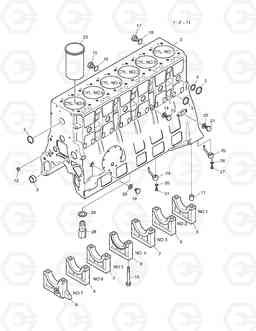 110 CYLINDER BLOCK MEGA400-V, Doosan