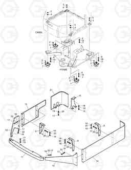 1281 CABIN MOUNTING MEGA400-V, Doosan