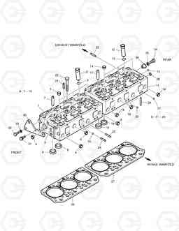 150 CYLINDER HEAD MEGA400-V, Doosan