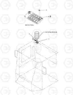 1590 ROTATING BEACON-OPTION MEGA400-V, Doosan