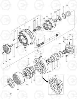 3380 FRONT PLANETARY GEAR-SUPER MAX. TRAC MEGA400-V, Doosan