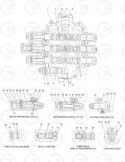 3491 CONTROL VALVE-3 SPOOL MEGA400-V, Doosan