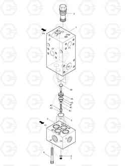 3531 RESTRICTION VALVE MEGA400-V, Doosan