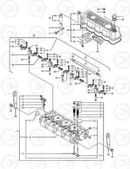 014 CYLINDER HEAD & BONNET SOLAR 55W-V, Doosan