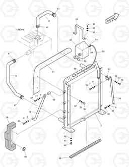 1120 RADIATOR SOLAR 55W-V, Doosan