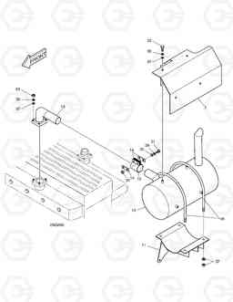 1140 MUFFLER SOLAR 55W-V, Doosan