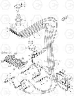 1230 PILOT PIPING(1)-BOOM SWING SOLAR 55W-V, Doosan