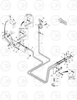 1340 ENGINE CONTROL LEVER ASS'Y SOLAR 55W-V, Doosan